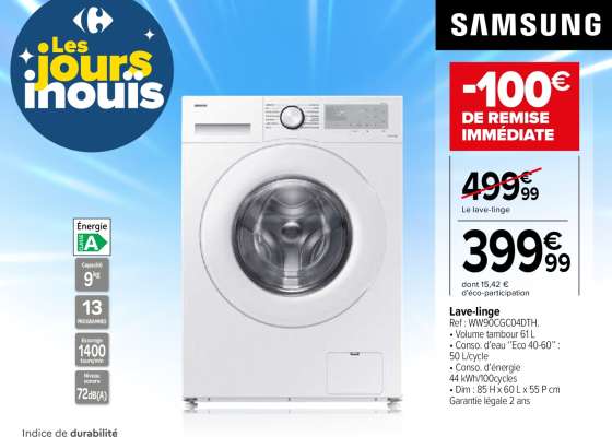 Lave linge Samsung