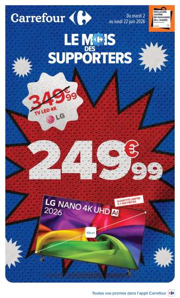Catalogue Carrefour Hypermarchés - 02/06/2026 - 22/06/2026.