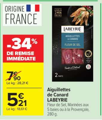 Aiguillettes de Canard LABEYRIE
