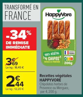 Recettes végétales HAPPYVORE