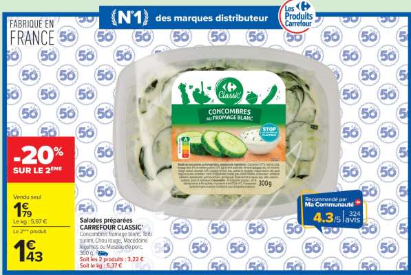 CONCOMBRES au fromage blanc