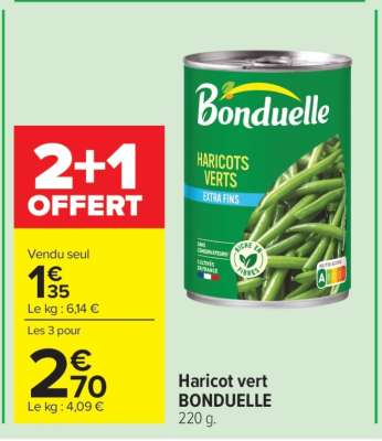 Haricot vert BONDUELLE