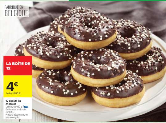 12 donuts au chocolat