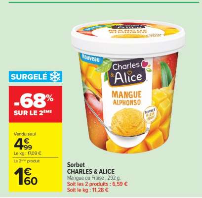 Sorbet CHARLES & ALICE