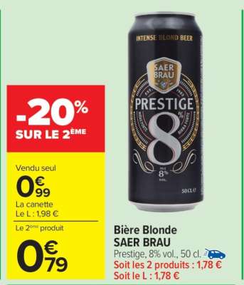 Bière blonde SAER-BRAU