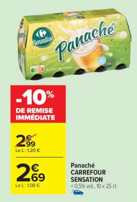 Panaché CARREFOUR SENSATION
