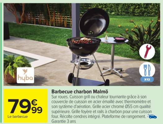 Barbecue charbon Malmö