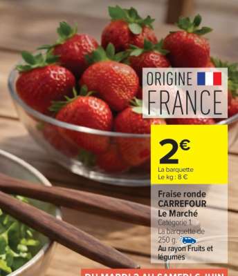 Fraise ronde CARREFOUR Le Marché