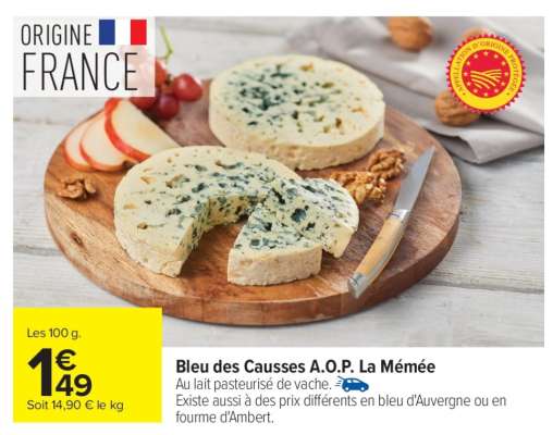 Bleu des Causses A.O.P. La Mémée