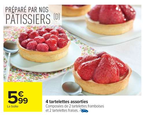 4 tartelettes assorties