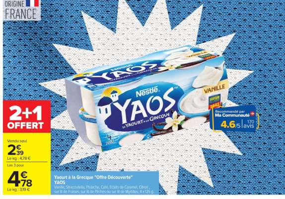 Yaourt à la Grecque "Offre Découverte" YAOS