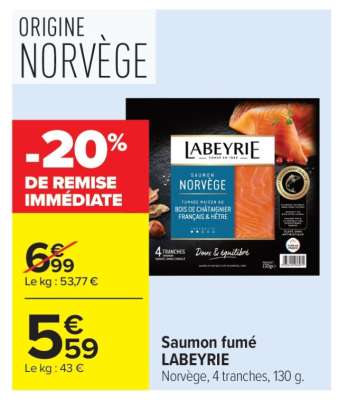 SAUMON FUMÉ LABEYRIE