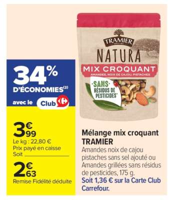 Mélange mix croquant TRAMIER