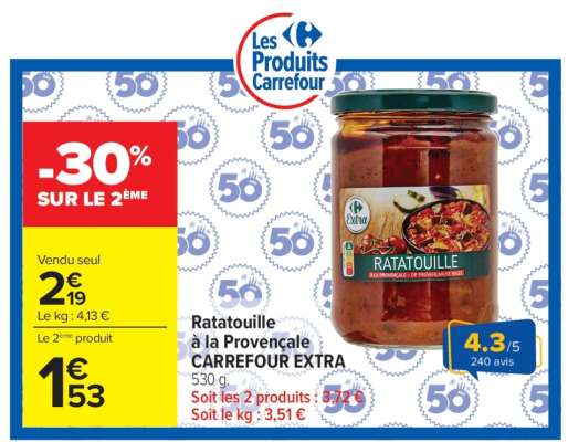 Ratatouille à la Provençale CARREFOUR EXTRA