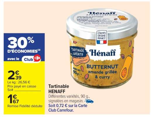 Tartinable HENAFF