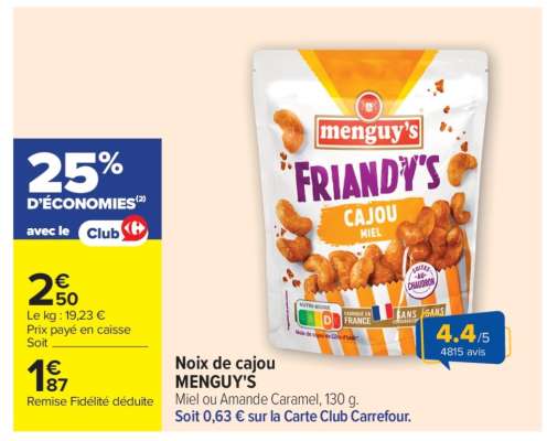 Noix de cajou MENGUY'S