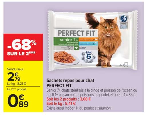 PERFECT FIT Sachets repas pour chat