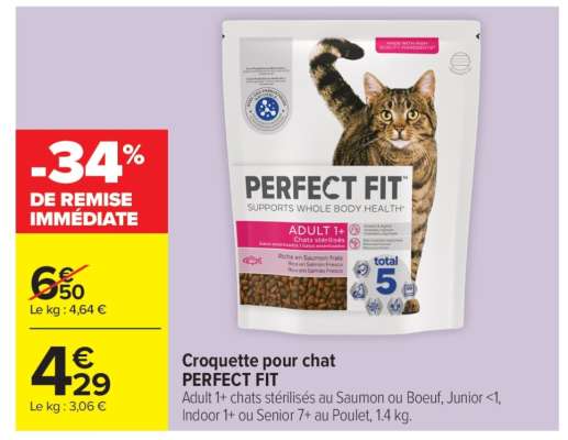Croquette pour chat PERFECT FIT
