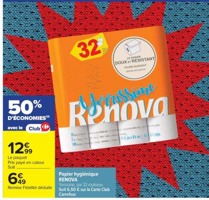 Papier hygiénique RENOVA