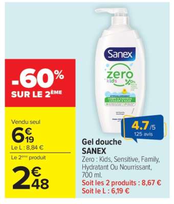 Gel Douche Sanex
