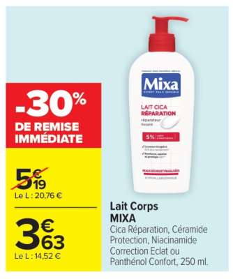 Lait Corps Mixa