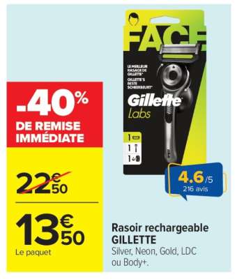 Rasoir Rechargeable Gillette