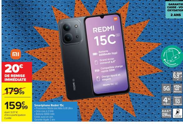 SMARTPHONE REDMI 15C