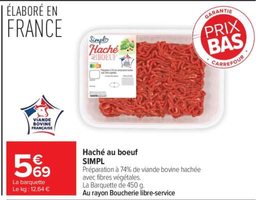Haché au boeuf SIMPL'