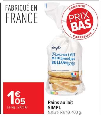 Pains au lait SIMPL