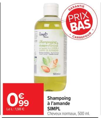 Shampoing à l'amande SIMPL
