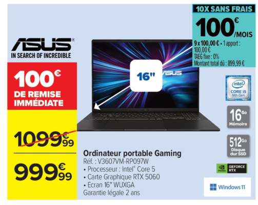 Ordinateur portable Gaming