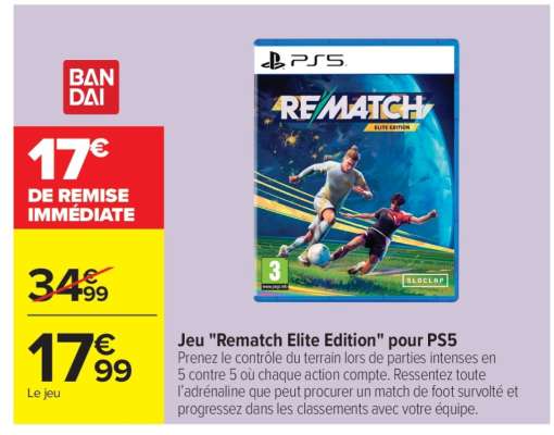 Jeu 'Rematch Elite Edition' pour PS5