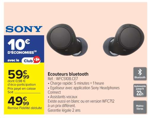 ÉCOUTEURS BLUETOOTH