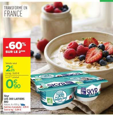 Skyr LES 300 LAITIERS BIO