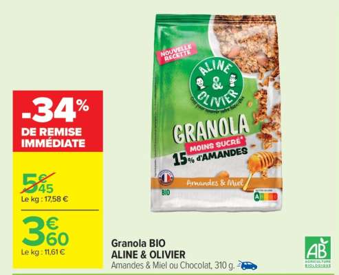 Granola Bio ALINE & OLIVIER