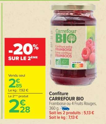 Confiture CARREFOUR BIO