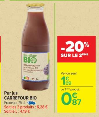Pur Jus CARREFOUR BIO