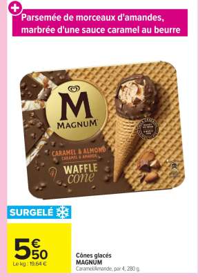 Cônes glacés MAGNUM