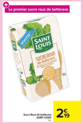 Sucre Roux de Betterave SAINT LOUIS