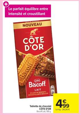 TABLETTE DE CHOCOLAT “CÔTE D’OR”