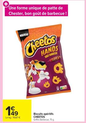 Cheetos Hands Goût Barbecue