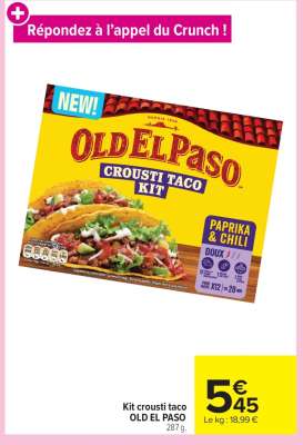 Kit crousti taco OLD EL PASO