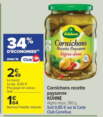 Cornichons recette paysanne KÜHNE