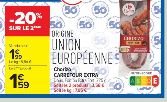 Chorizo Carrefour Extra