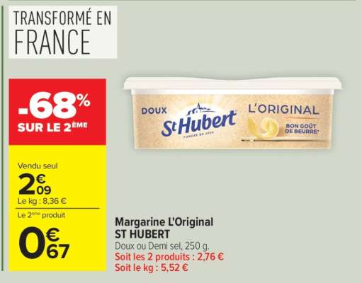 Margarine L'Original ST HUBERT