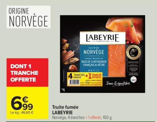 TRUITE FUMÉE "LABEYRIE"