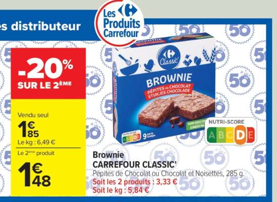 Brownie CARREFOUR CLASSIC'