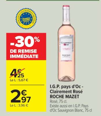 I.G.P. pays d'Oc - Clairement Rosé ROCHE MAZET