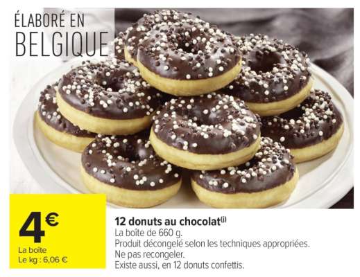 12 donuts au chocolat
