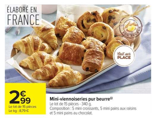 Mini Viennoiseries Pur Beurre